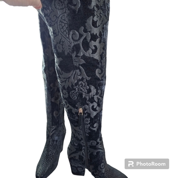 Nine West Siventa Brocade Over The Knee Boots in 5 - Picture 7 of 9